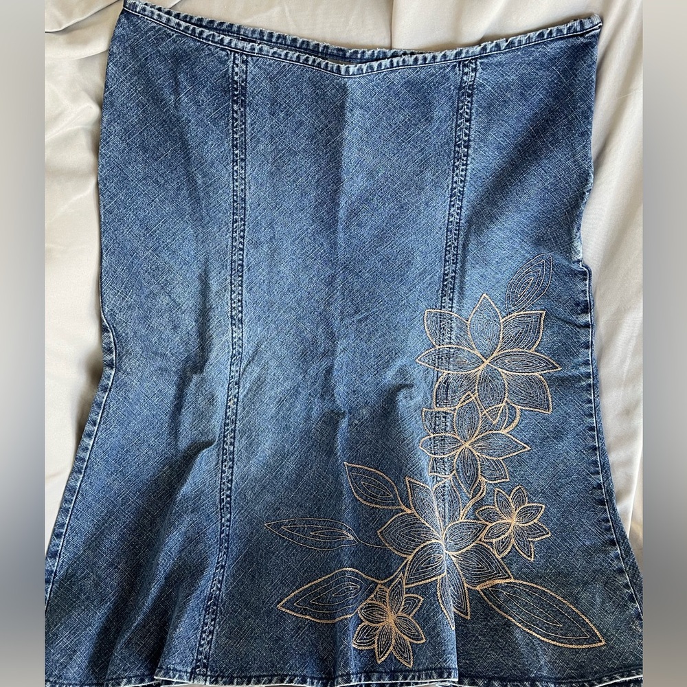 Wallis Jean Skirt